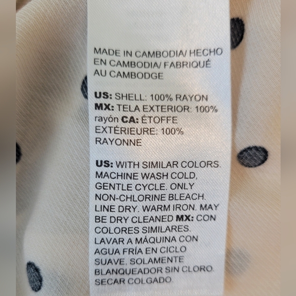 Chico's button down polka dot shirt - Picture 4 of 4